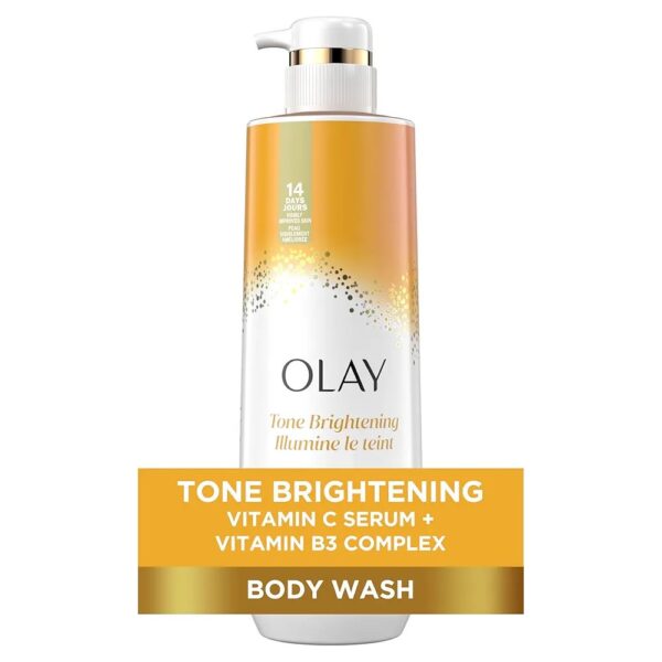 Olay Tone Brightening Body Wash with Vitamin C and BHA Serum Complex, 591ml - Image 2
