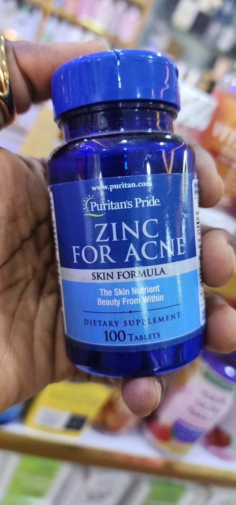 Puritan's Pride Zinc For Acne - 100 Tablets