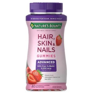 Natures Bounty Hair, Skin and Nails Gummies Advanced 80cts
