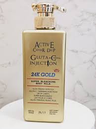 Active Caviar Drip Gluta-C Injection 24K Gold Super Bleaching Body Milk – 750ml