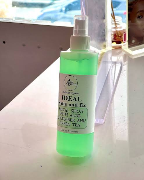 Becharm Ageless Matte and Fix ideal Facial spray with Aloe, Cucumber and Green Tea 250ml