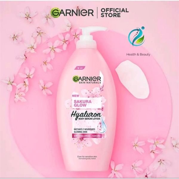 Garnier Sakura White Serum Milk UV Body Lotion - 400ml