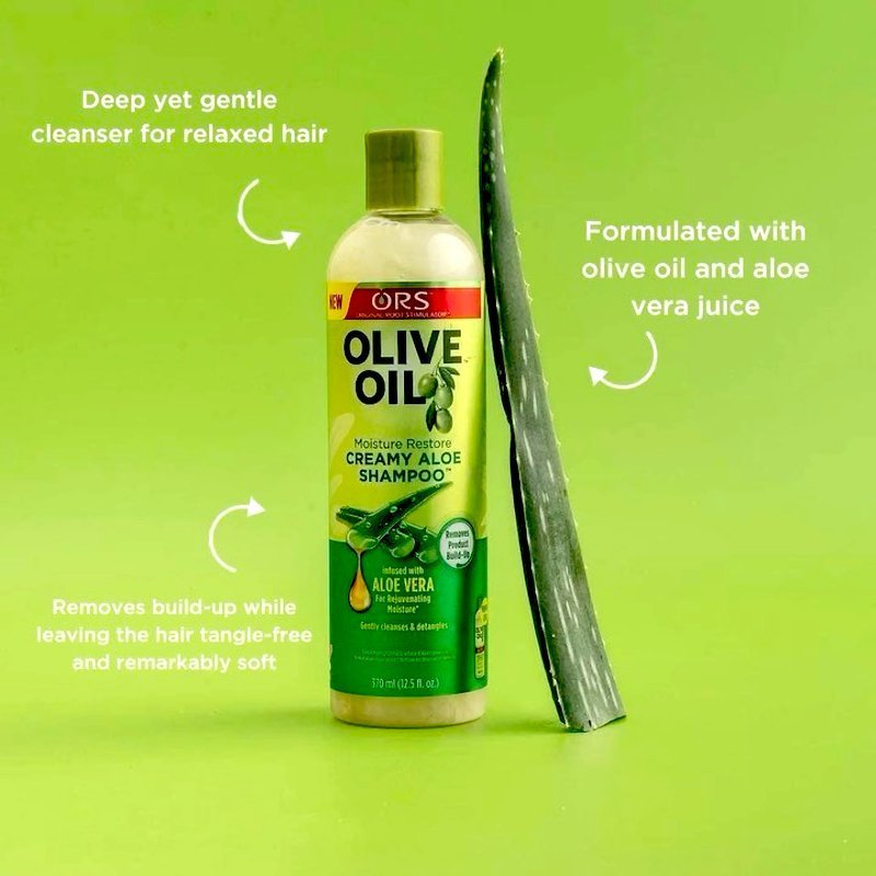 Ors Olive Oil Deep Cleansing Creamy Aloe Shampoo - 370ml