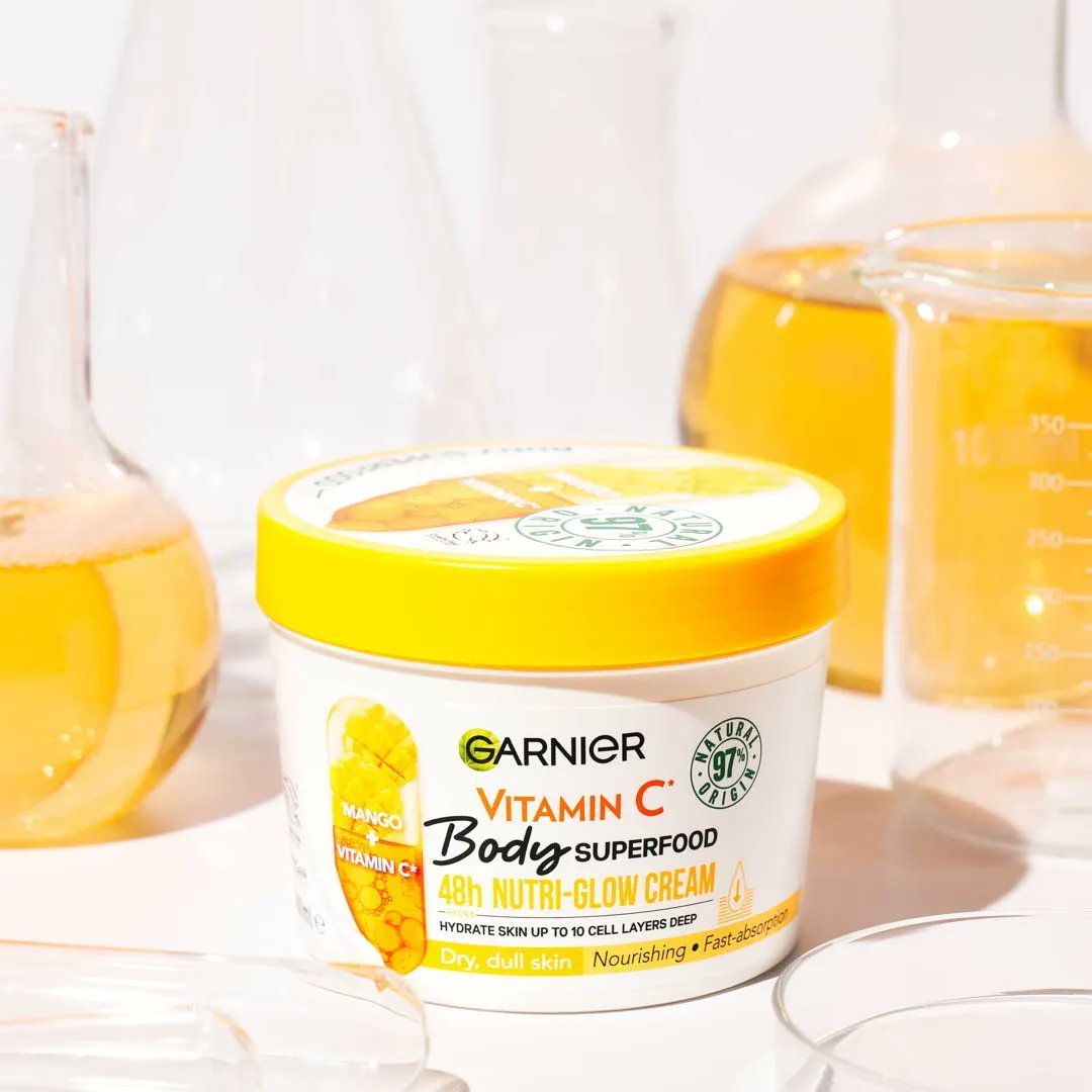 Garnier Body Superfood Mango & Vitamin C Nutri- Glow Cream 380ml