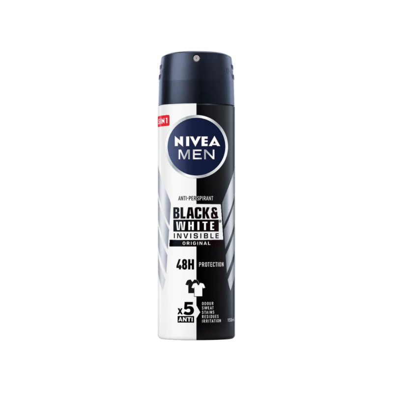 Nivea Men Black & White Invisible Deodorant Spray 200ml