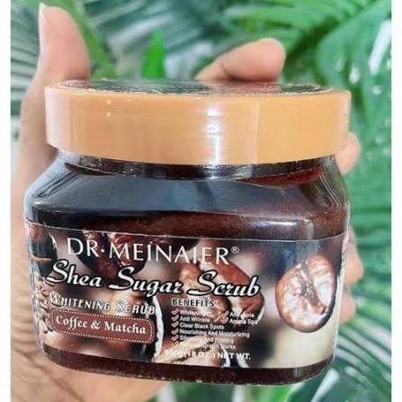 Dr Meinaier Shea Sugar Scrub Coffee & Matcha