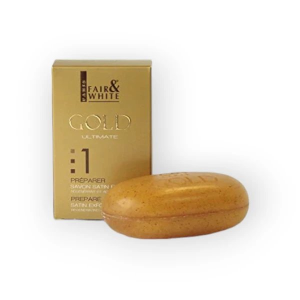 Fair and White Gold Ultimate Step 1 PREPARE Satin Exfoliating Soap 200g