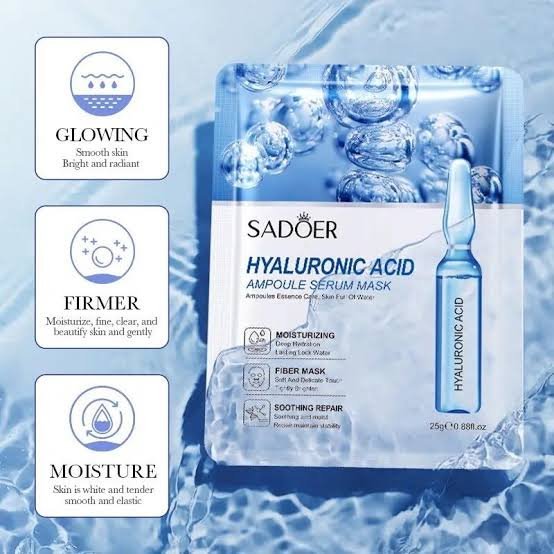 Sadoer Hyaluronic Acid Ampoule Serum Facial Mask