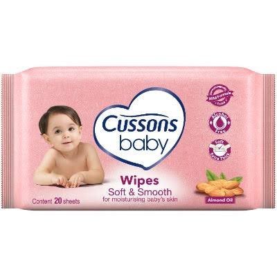 Cussons Baby Wipes Soft & Smooth Almond Oil x80