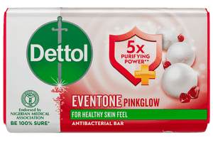 Dettol Pinkglow Antibacterial Bar Soap EvenTone™