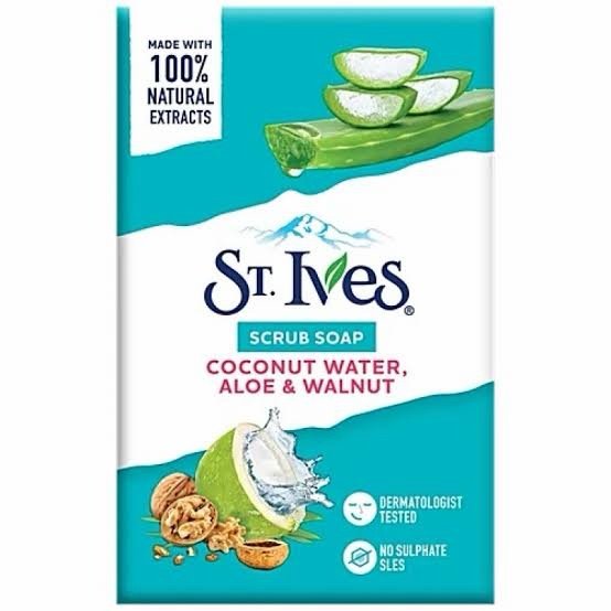 St Ives Coconut Water, Aloe & Walnut Scrub Soap