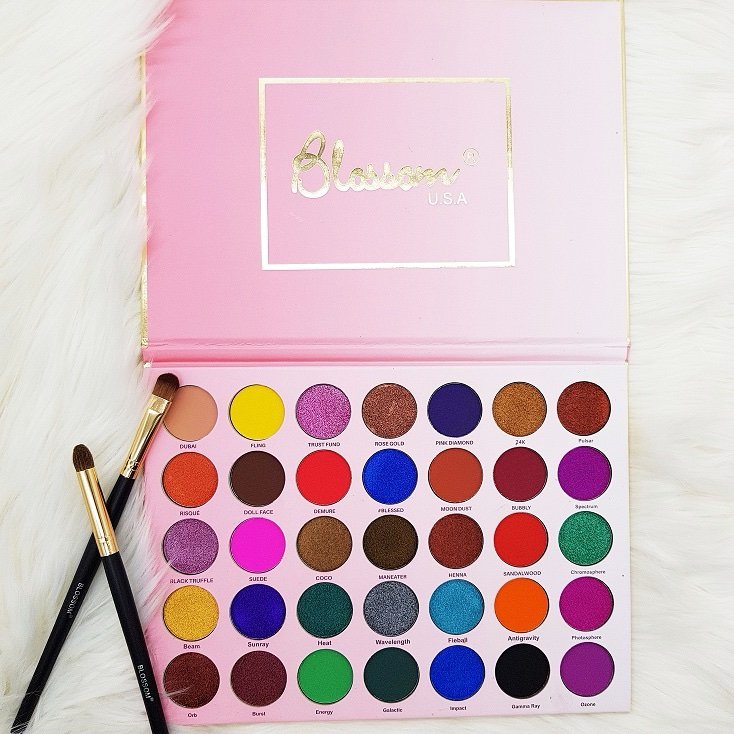 Blossom U.S.A 35 color all matte eyeshadow