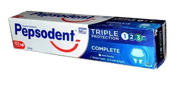 Pepsodent Toothpaste Triple Protection 123 140g