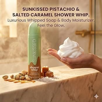 Sunkissed Shower Whip Pistachio & Salted Caramel