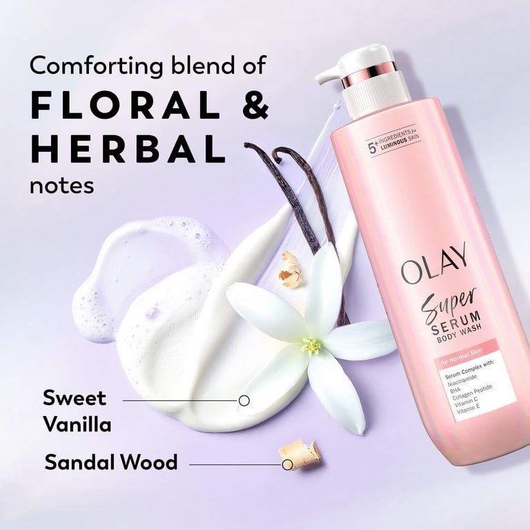 Olay Super Serum Body Wash for Normal Skin - 547ml