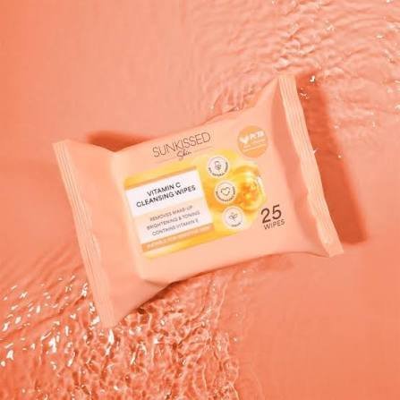 Sunkissed Skin Vitamin C Cleansing Wipes 25pcs