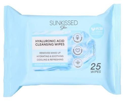 Sunkissed Skin Hyaluronic Acid Cleansing Wipes 25 Pack