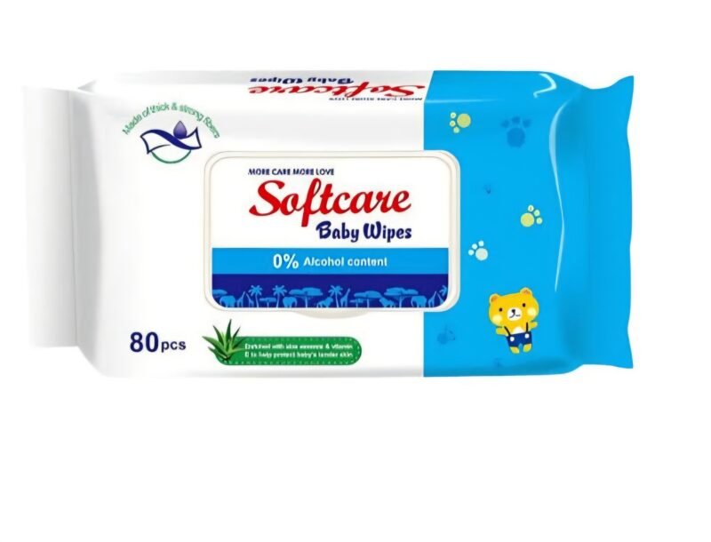 Softcare Baby Wipes - 80 Pieces