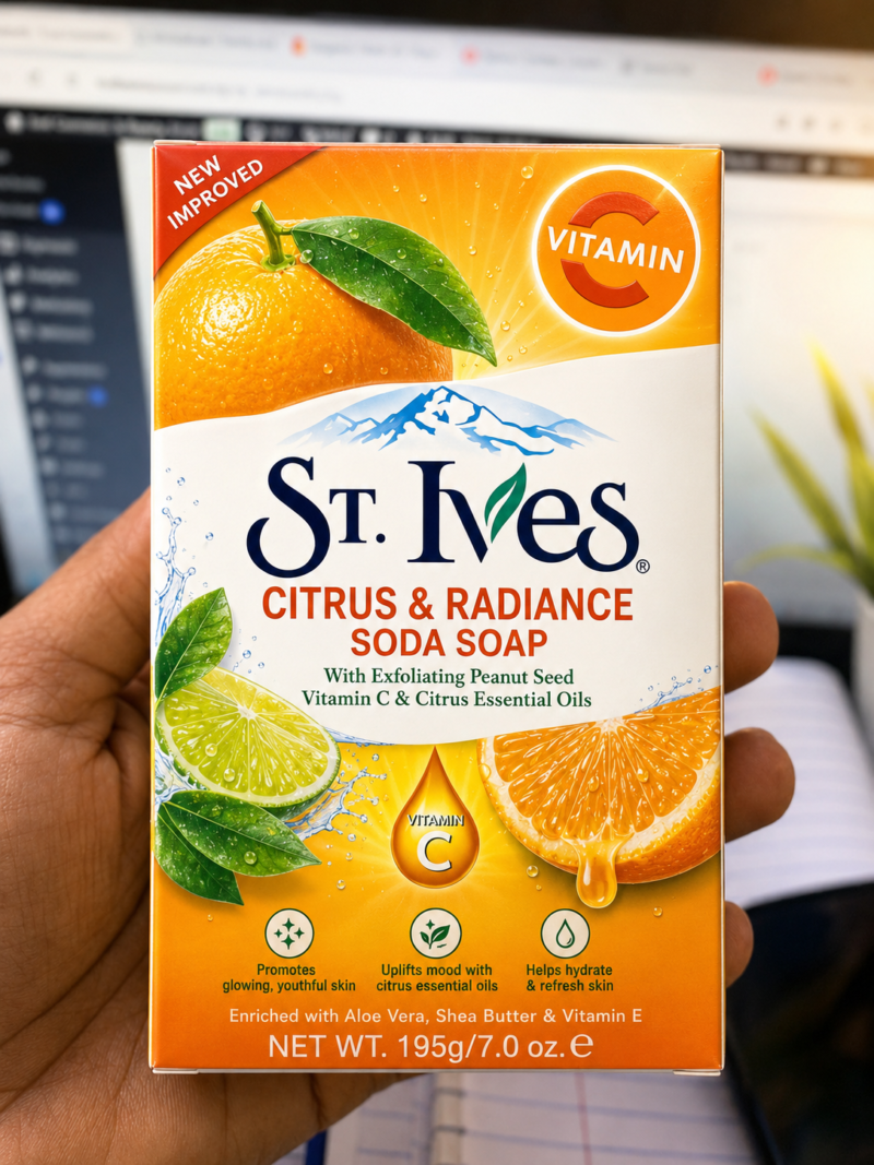 St Ives Citrus & Radiance Soda Soap 195g