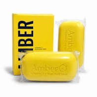 Amber Vitamin C and Kojic Acid Brightening Cleansing Bar Soap ( 2 Bars X90g)