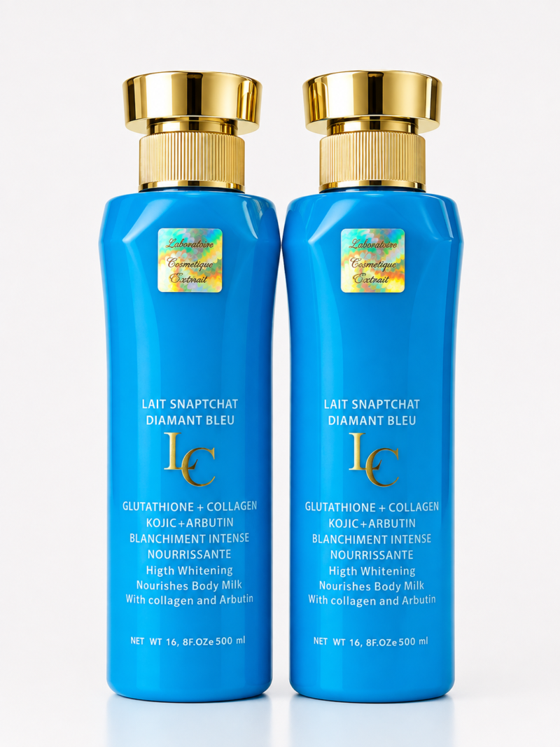 A lot Snapchat Diamant Bleu Glu+Col+Koj+Arbutin Body Milk 500ml