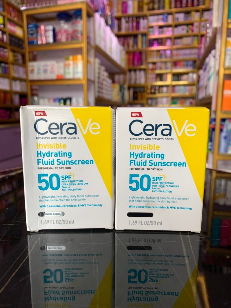 Cerave Invisible Hydrating Fluid Sunscreen SPF50+ 50ml