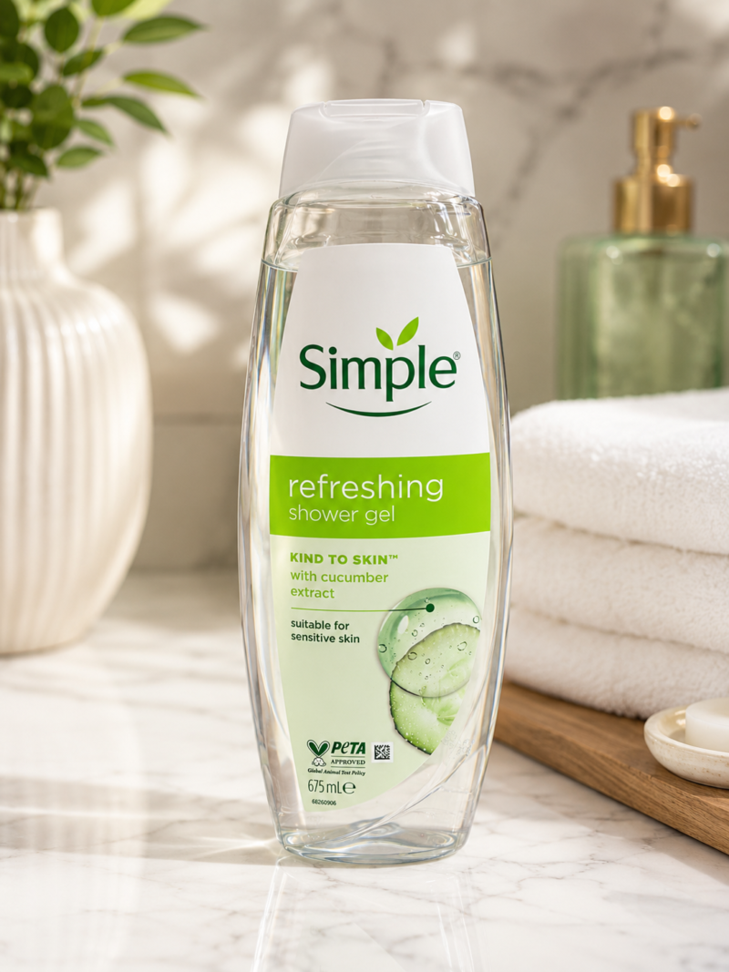 Simple Refreshing with Cucumber Shower Gel