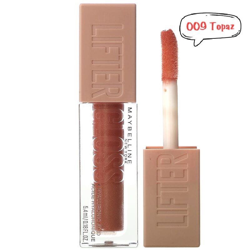 Maybelline New York Lifter Gloss + Hyaluronic Acid 5.4ml ( 009 Topaz)